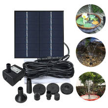 180L/H-220L/H  Outdoor Pool Pond Solar Fountain Submersible Feature Water Pump 1.4W Solar Garden Fountain Pool Pond Decoration 2024 - buy cheap