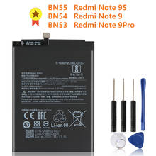 Сменный аккумулятор BN55 для Redmi Note 9S BN54 для Redmi Note 9 BN53 для Redmi Note 9 Pro, аккумулятор для телефона 5020 мАч 2024 - купить недорого