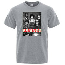 stranger things Friends TV Show T Shirt Men Printed Funny T-Shirt O-Neck TShirt Mens Harajuku Vintage Casual Clothes Summer 2024 - buy cheap