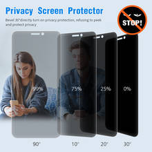 Película de vidro temperado para iphone, película protetora completa de tela para privacidade para modelos 11, x, xs max, xr, 11 pro, 7, 8, 6, 6s plus 2024 - compre barato