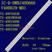 Tira de luces LED de retroiluminación, accesorio para PANASONIC TX-40ESW504B, TX-40FS503, TX-40ESW504, TX-40ES500B, TX-40ES400B, IC-D-HWBJ40D660, 3 unidades 2024 - compra barato