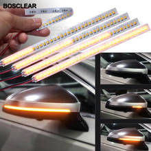 1 Pair Car Rearview Side Wing Mirror Turn Signal Lamp Car Modified Streamer Strip Flowing Motorcycle Water Turn Signal Light 2024 - buy cheap
