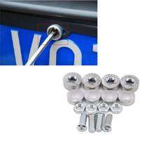 4Pcs/Set Car Chrome Anti-theft Screws Car License Plate Bolts Frame Screws Fender Washer License Plate Bolts Car-styling 2024 - buy cheap