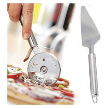 2PCS Multi-Function Pizza Cutter Wheel Kit Stainless Steel Pizza Roller Cutter With Shovel Kitchen Cutter Set Cake Baking Tools 2024 - buy cheap
