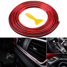 5 M Car Styling Universal DIY Flexible Interior Decoration Molding Trim Strips Auto Door Edge Sticker Christmas Accessories 2024 - buy cheap