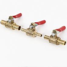 1Pcs  Brass Double Head Valve With Red Handle Direct Intubation Ball valve Thread Connector Pipe Fitting Coupler Adapter 2024 - buy cheap