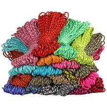 Paracord-Cuerda de paracaídas para tienda de campaña, 5mm, 7 hebras, 100 pies por rollo, 5 rollos, 550 2024 - compra barato