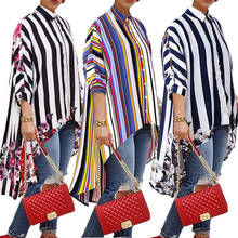 Womens Autumn Blouse Tops Long Sleeve Autumn Casual Jumper striped Ladies Top Shirt Loose blusa feminina plus size 2024 - buy cheap