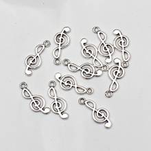 20pcs Charms Music note 10*24mm Antique Making pendant fit Vintage Tibetan Silver,DIY bracelet necklace Handmade 2024 - buy cheap