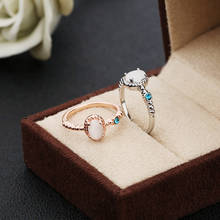Модное кольцо Opals обручальное Подарочный набор с безупречными ювелирными аксессуарами Anillos стильные украшения привлекательные серьги 2024 - купить недорого
