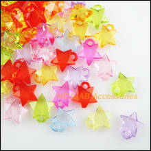 60 New Star Charms Acrylic Plastic Pendants Clear Mixed 15x17mm 2024 - buy cheap