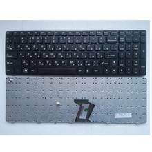 GZEELE-teclado para ordenador portátil, para LENOVO b590, V570, Z570, Z575, B570A, B570G, B575, B575A, B580, 25013347, con marco negro, RU 2024 - compra barato