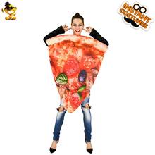 Хэллоуин вечерние ринка фестиваль свежий Yummy костюм в виде пиццы Унисекс Взрослые костюмы косплей Смешные Фрукты пицца талисман костюм 2024 - купить недорого