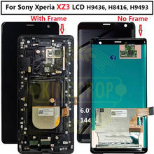 6.0 "para sony xz3 lcd com moldura da tela de toque digitador assembléia painel substituição para sony xz3 tela sem pixe morto fábrica 2024 - compre barato