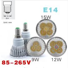 Led Bulb Light Spotlight GU10 E27 E14 3000K 4000K 6500k MR16 DC12V 9W 12W 15W Replace Halogen Lamp AC110 220V Energy Saving 2024 - buy cheap