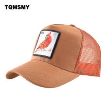 TQMSMY-gorras de béisbol con parche bordado de pájaro para hombre y mujer, sombrero Snapback de verano con visera de malla transpirable, Hip Hop, TMDHBI 2024 - compra barato