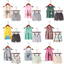 New Kids Pajamas For Girls Summer Children's Cotton Sets Short Sleeve Pyjamas Boys Girls Clothes Pijamas Sleepwear Cartoon Suits 2024 - buy cheap