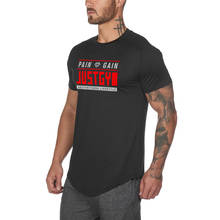 Brand Mesh T-Shirt Hip Hop Streetwear Short Sleeve Gym Clothing Fitness Male Summer Fashion Slim Fit Tshirt Bodybuilding Tops 2024 - buy cheap