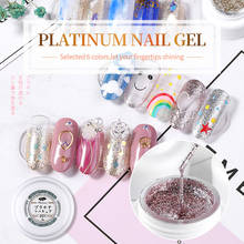 Pintura holográfica de platino para uñas, esmalte de Gel UV LED, purpurina, manicura permanente, laca de Gel 2024 - compra barato