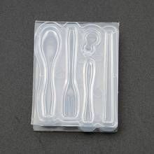 1 Set Mini Chopsticks Spoons Forks Resin Silicone Mold Epoxy Resin Jewelry Tools X4YA 2024 - buy cheap