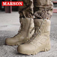 MARSON Men Military Boots Winter Keep Warm Sneakers Male Tactical Army Boots Light Waterproof Anti-Slip Big Size 39-47 Men Shoes 2024 - buy cheap