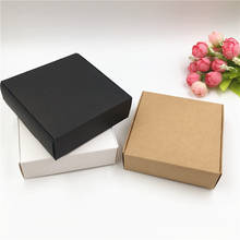 10PCS Small Kraft Paper Packaging Box, Blank Cardboard Gift Boxes For Jewelry,Cute Brown Paper Soap Box 2024 - buy cheap