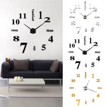 DIY Creative 3D Wall Clock Acrylic Decorative Kitchen Wall Clocks Living Room Dining Room Home Decor Wallclock 2024 - buy cheap