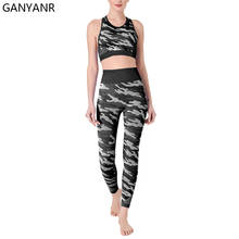 GANYANR Seamless Yoga Set Fitness Clothing Sportswear Womens Workout Bra Tracksuit Leggings Jogging Crop Top Bodysuit Sport Suit 2024 - buy cheap