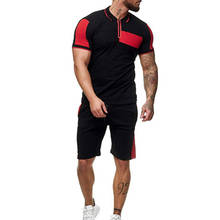 New Summer Short Sleeve Sport Suits Men's Tracksuit Breathable Sweat Suits Male Sportswear 2 Piece Set Men Shorts + T-shirt 2024 - buy cheap