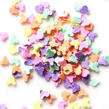 200/50/100g Colorful Mouse Head Shape  Polymer Clay Sprinkles for Phone Decoration ,Scrapbook DIY Crystal Mud Filling Embellish 2024 - buy cheap