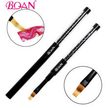 BQAN 1pc Nail Brush UV Gel Polish Ombre Pen Brush Rhinestone Handle Nylon Hair Professional Crystal Nails Art Manicure Tool 2024 - buy cheap