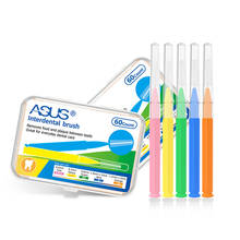 4 caixas (60 peças) escova interdental denta floss interdental limpadores, ortodôntico dental dentes escova palito ferramenta de cuidado oral 2024 - compre barato