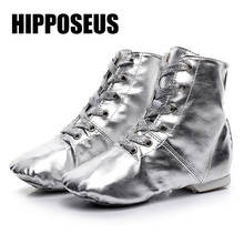 Hipposeus-zapatos de baile de Jazz para niña, calzado de baile de salón para mujer, zapatillas de baile latino de Tango, zapatos de Salsa, botas altas 2024 - compra barato