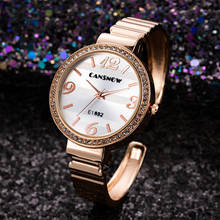 Elegant Ladies Wristwatch Fashion Girls Dress Luxury Rhinestone Rose Gold Quartz Watches Vintage Roman Numerals Dial Clock Reloj 2024 - buy cheap