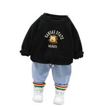 2021 Autumn Spring Lion Baby Boy Clothes Kids Sweatershirt Animal Children Suit for Girls Outfits Infant Clothing Sets 80-110cm 2024 - buy cheap