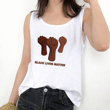 Camiseta sin mangas con estampado de letras I Can't breath Black Lives Matter para mujer, ropa Sexy Harajuku, Tops sueltos sin mangas 2024 - compra barato