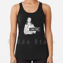 Funny Jesus Meme Gift Design Idea-I Saw That Print tank tops vest sleeveless Design Idea Design Life Jesus Fun Design 2024 - buy cheap