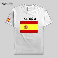 Camiseta de España para hombre, camisa 100% de algodón del equipo nacional, reunión de moda, gimnasios, camisetas de fitness, ESP, español 2024 - compra barato