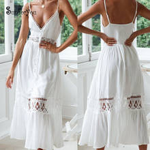 Verão branco praia vestido de crochê praia cove até rendas retalhos maiô de banho cobrir sarong robe bikini cover ups 2024 - compre barato
