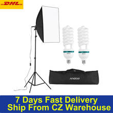 Video Photo Studio Photography Accessories props Light Kit Including 50*70cm softbox 5500K Lamp Bulbs/2M Light Stand/Carry Bag 2024 - buy cheap