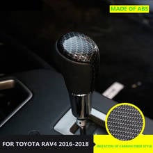 ABS New Style Stalls Gearshift Head Shift Knob Frame Cover Trim For Toyota RAV4 Rav 4 2016 2017 2018 2024 - buy cheap