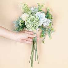 Цветок розы свадебный букет свадебные цветы искусственные Искусственные цветы INS стиль моделирование гортензии цветок домашний декор 2024 - купить недорого