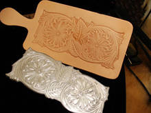 Diseño de flores de la dynasty Tang, herramientas de trabajo de cuero, tallado de golpes, sello, artesanía de cuero con herramientas de tallado de cuero 2024 - compra barato