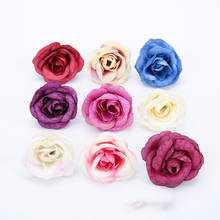 10/20Pcs Artificial Flowers 4CM Silk Rose Head For Wedding Party Home Decorations DIY Wreath Gift Box Scrapbooking Craft Flower 2024 - buy cheap