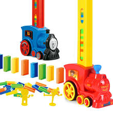 Motorized Domino Train Car kit Set Up Blocks Elevator Springboard Bridge Set Colorful Bricks Plastic toy gift for children kids 2024 - buy cheap