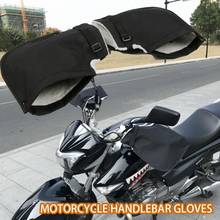 Guantes Térmicos de invierno para manillar de motocicleta, protectores de manos resistentes al viento, resistentes al agua, cálidos, para moto, 1 par 2024 - compra barato