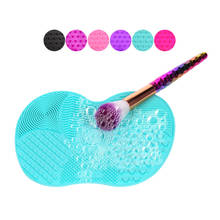 Silicone Makeup brush cleaner Pad Make Up Washing Brush Gel Cleaning Mat Hand Tool Foundation Makeup Brush Scrubber Board 2024 - buy cheap