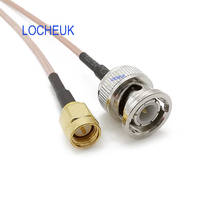 Conector de antena BNC a SMA, conector Coaxial RF de 50 Ohm, macho a macho, Cable de Cable en espiral RG316 de 10CM, 15CM, 20CM, 30CM y 50CM, 1 unidad 2024 - compra barato