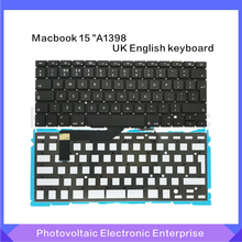 New for Macbook Pro Retina 15" A1398 UK English Keyboard with Backlight Backlit + Keyboard Screws 2012 2013 2014 2015 Year 2024 - buy cheap