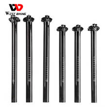 WEST BIKING Bicycle Carbon Seatpost 27.2/30.8 /31.6 *350/400 mm MTB Road Bike Parts Carbon Seat Post Seat Tube Bicycle Parts 2024 - buy cheap